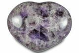 Polished Chevron Amethyst Heart - Madagascar #286164-1